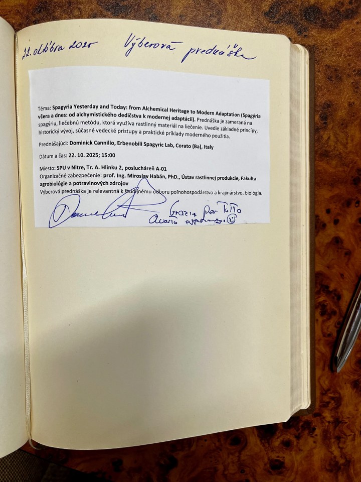 Výberová prednáška - Spagýria včera a dnes: od alchymistického dedičstva k modernej adaptácii